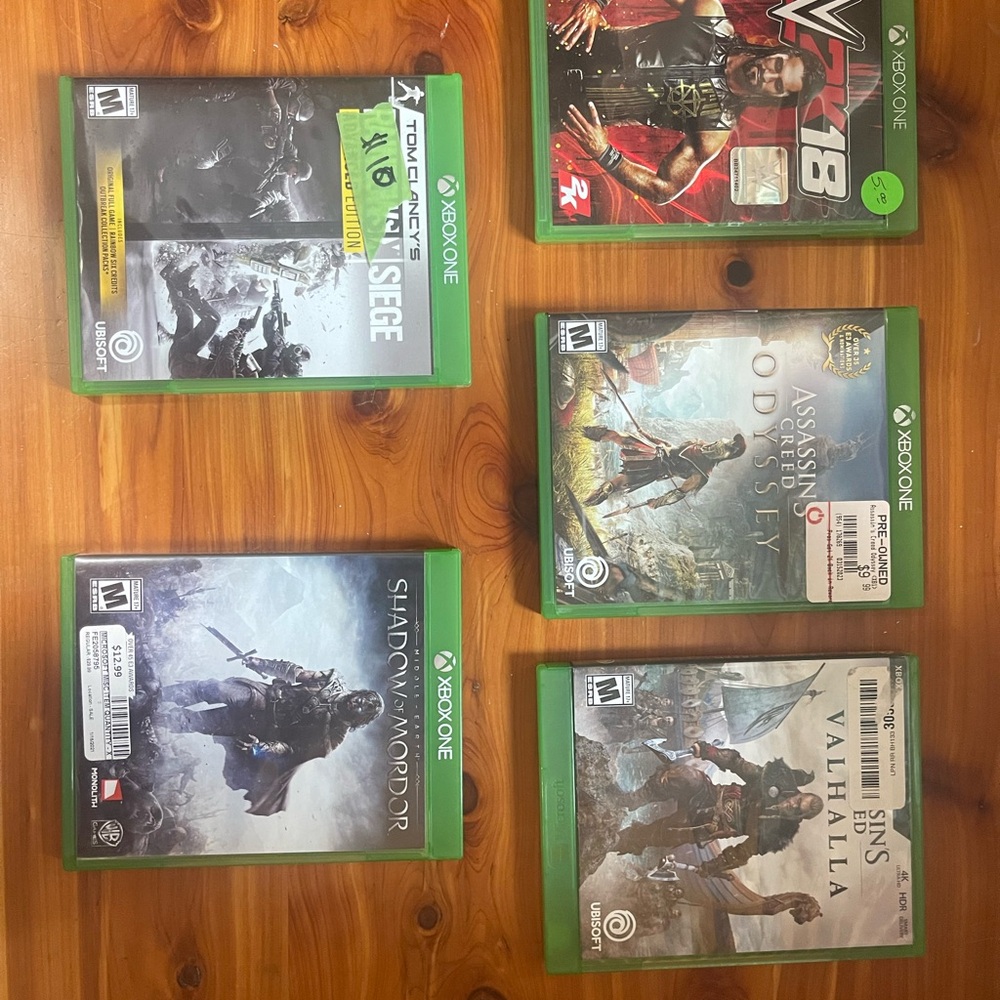 One Video Game Collection - Green Cases